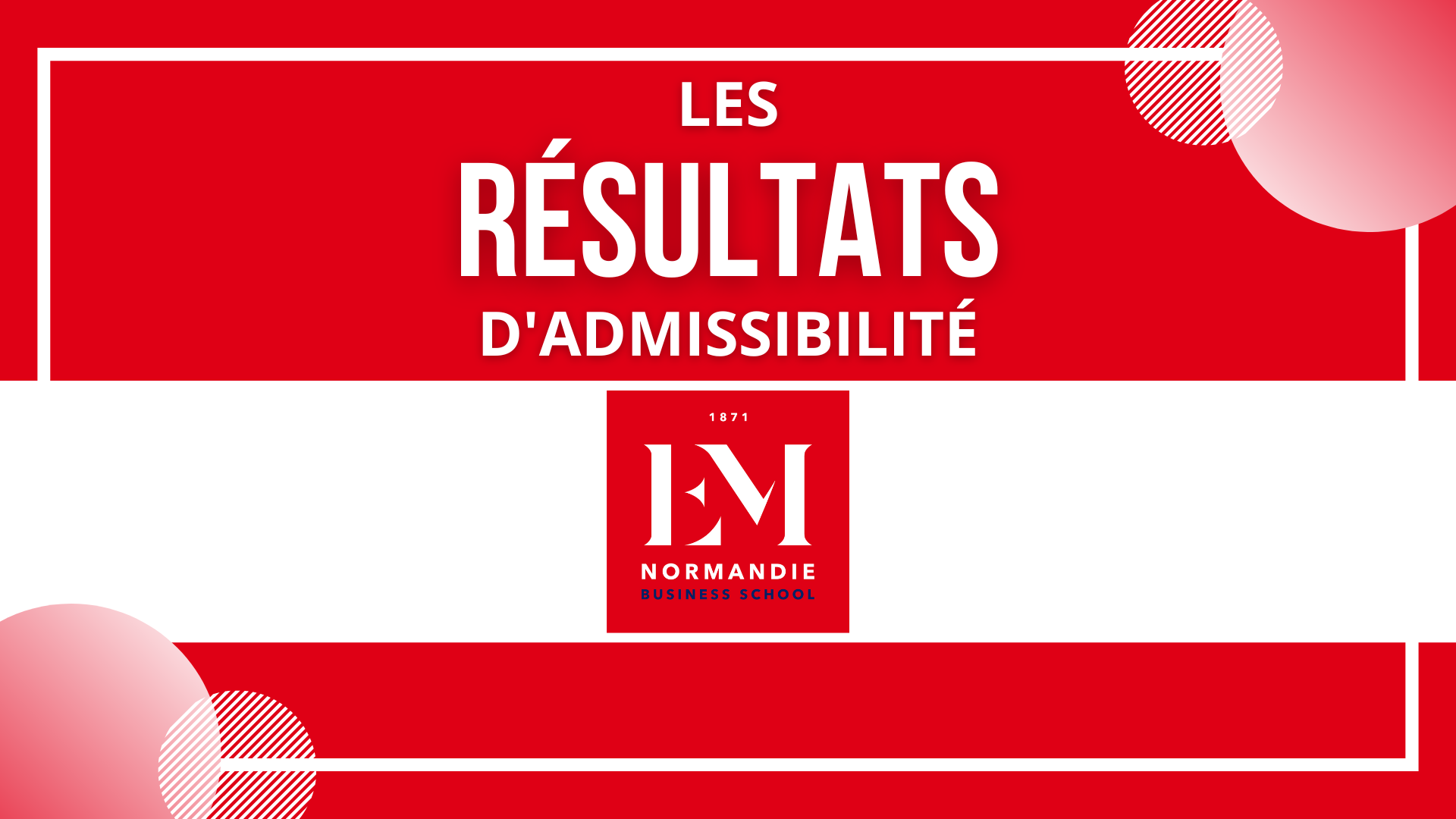Résultats admissibilité EM Normandie 2025